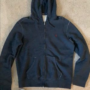 Polo zip up hoodie size large